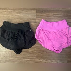 FP Movement by Free People Black and Pink Athletic Shorts